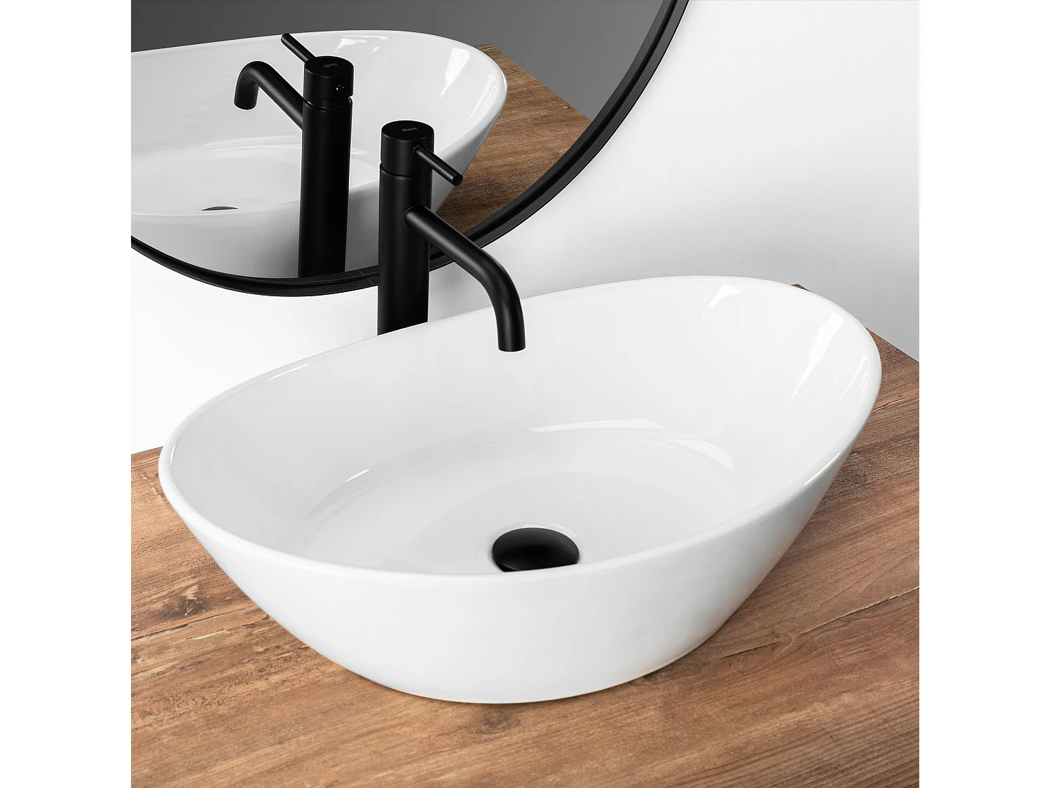 Vasque À Poser Rea Kate 56 White