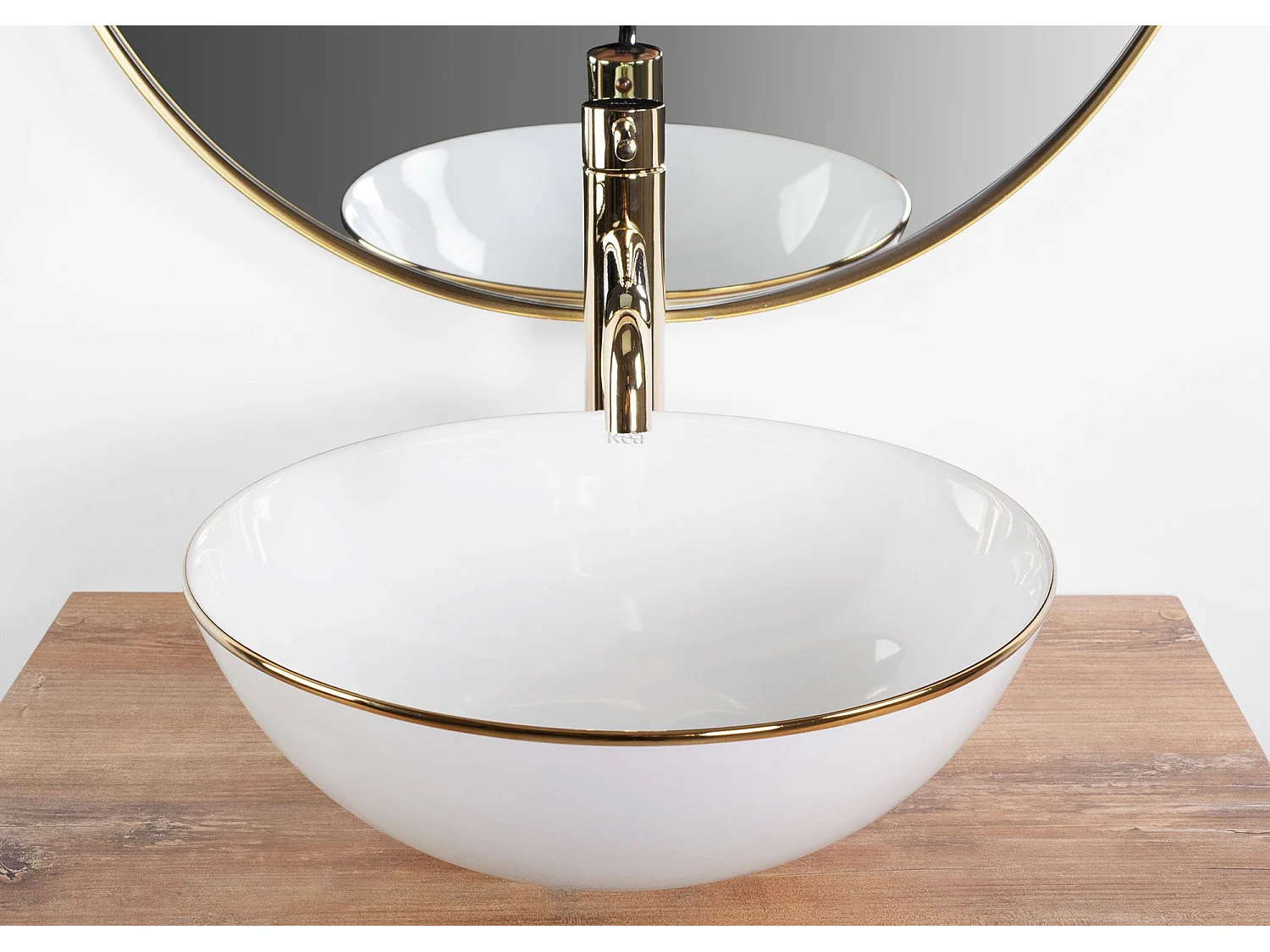 Opzetwastafel Rea Stella White Gold