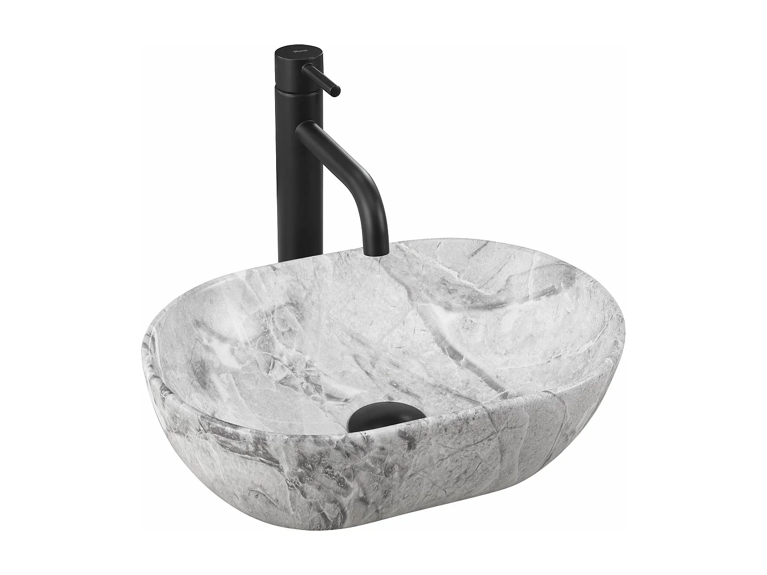 Lavabo Sobre Encimera Rea Amelia Mini Light Grey