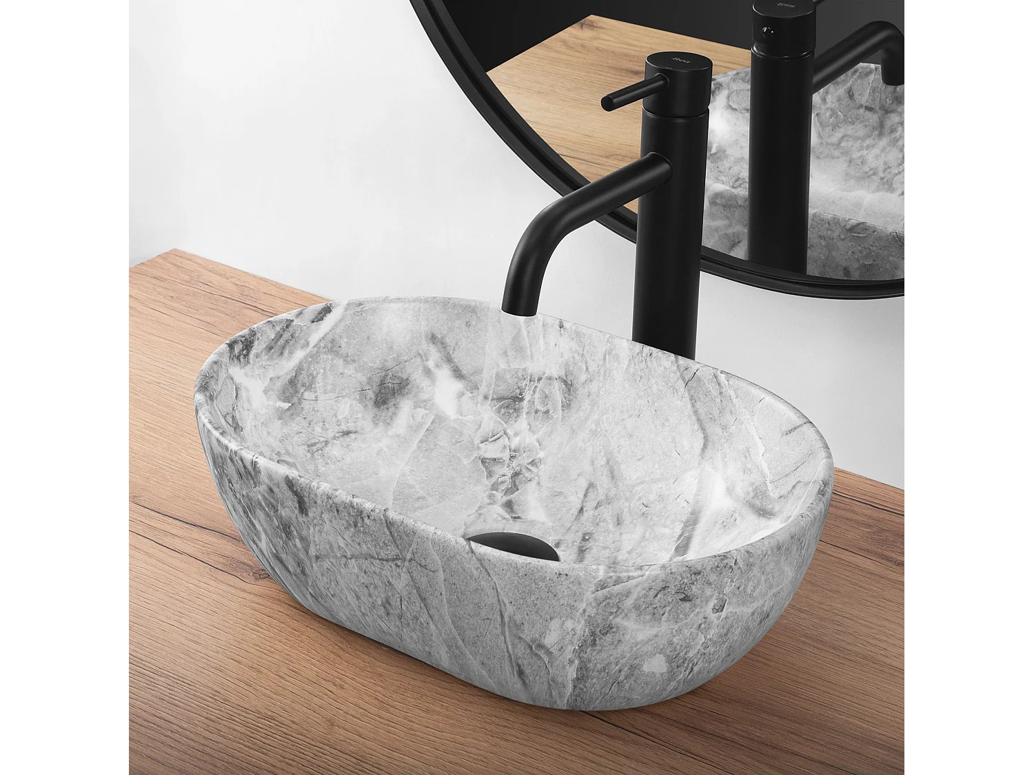 Vasque À Poser Rea Amelia Mini Light Grey