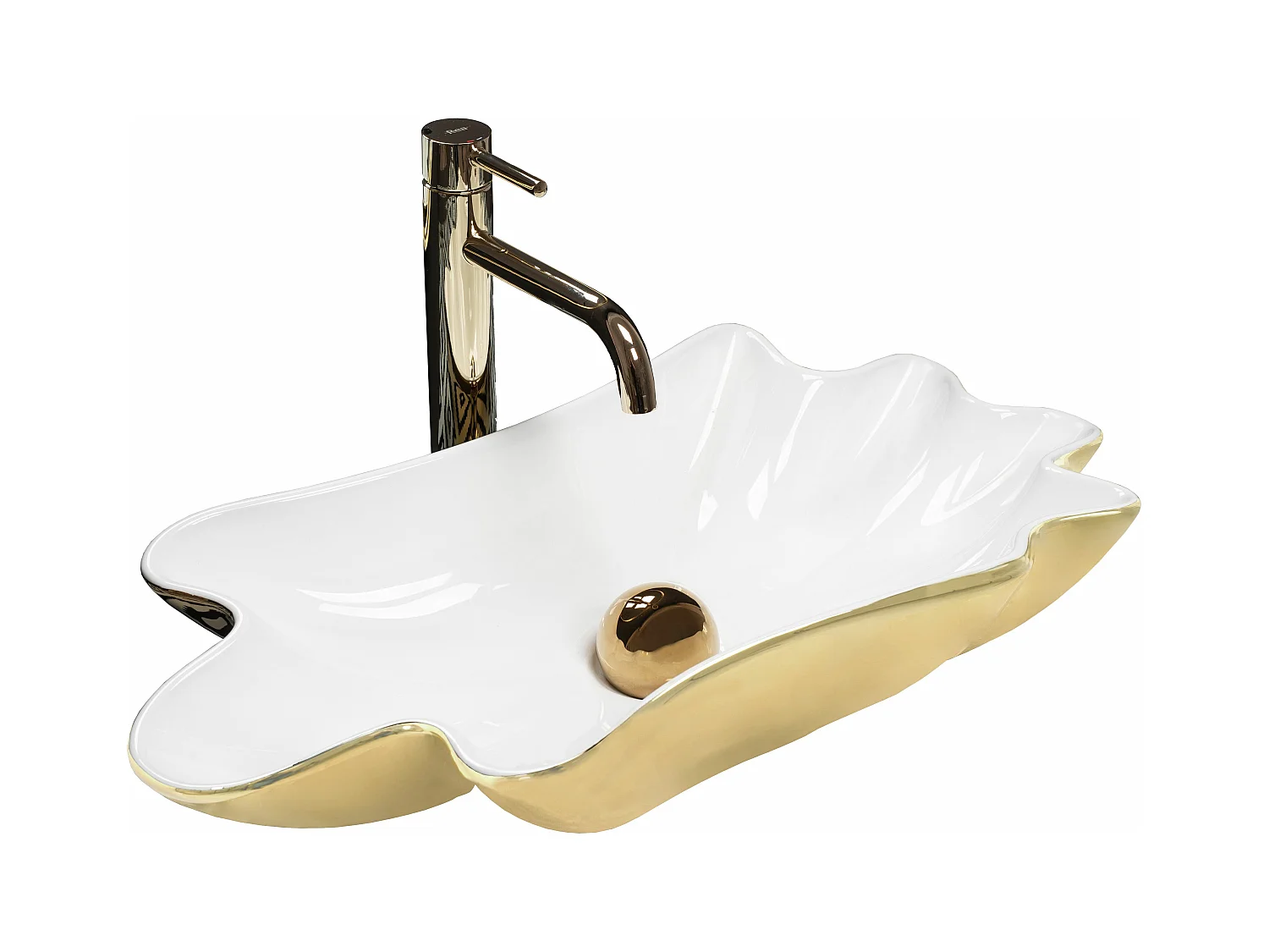 Vasque À Poser Rea Infinity White Gold