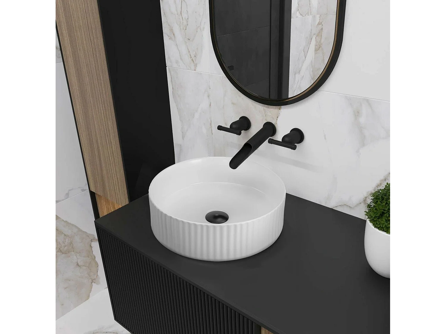 Aufsatzwaschbecken Rea Delia White