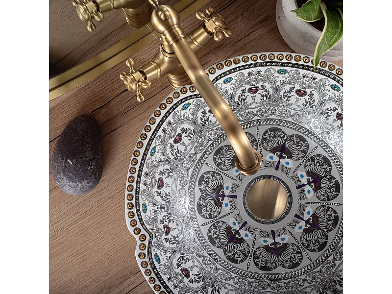 Vasque À Poser Rea Asanti White