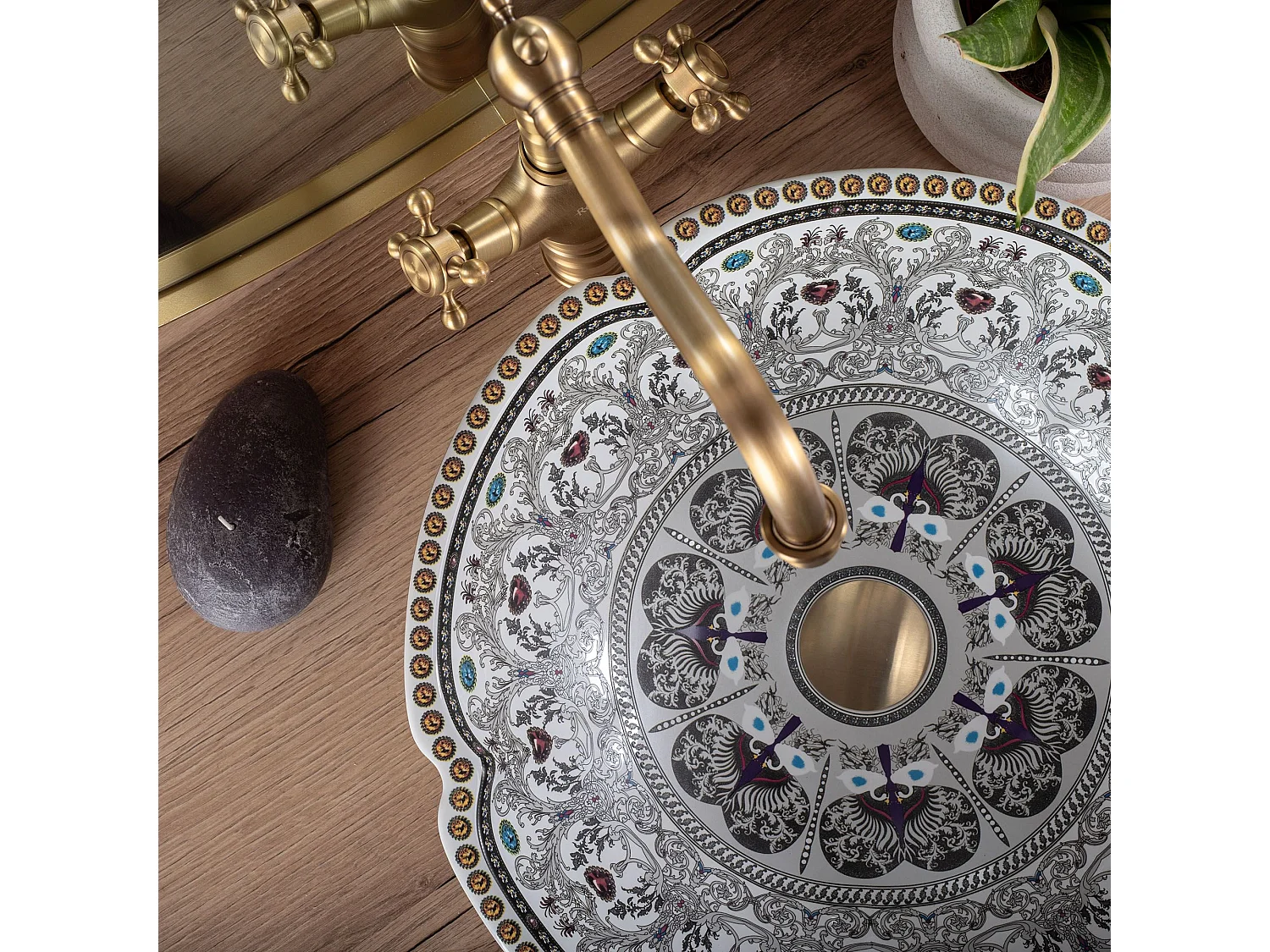 Vasque À Poser Rea Asanti White