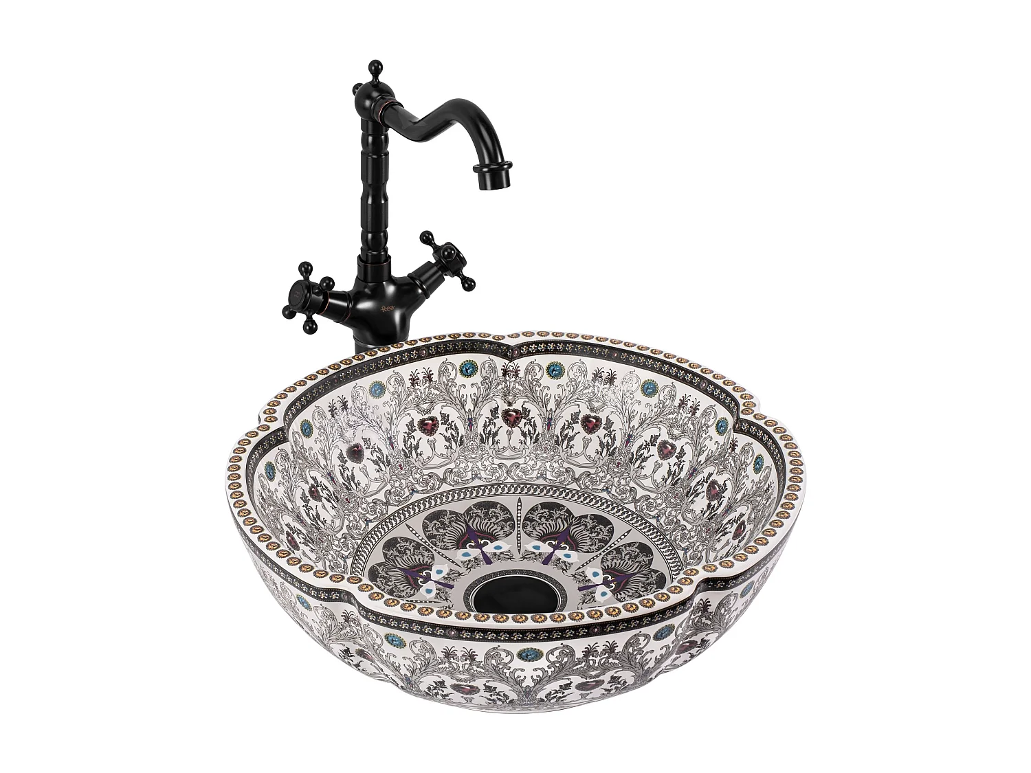 Lavabo Da Appoggio Rea Asanti White