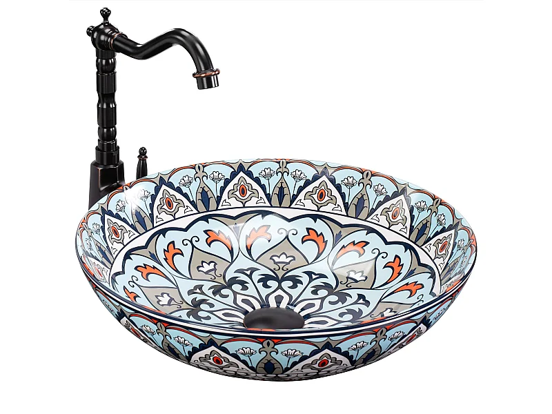 Lavabo Da Appoggio Rea Mexico Multicolour