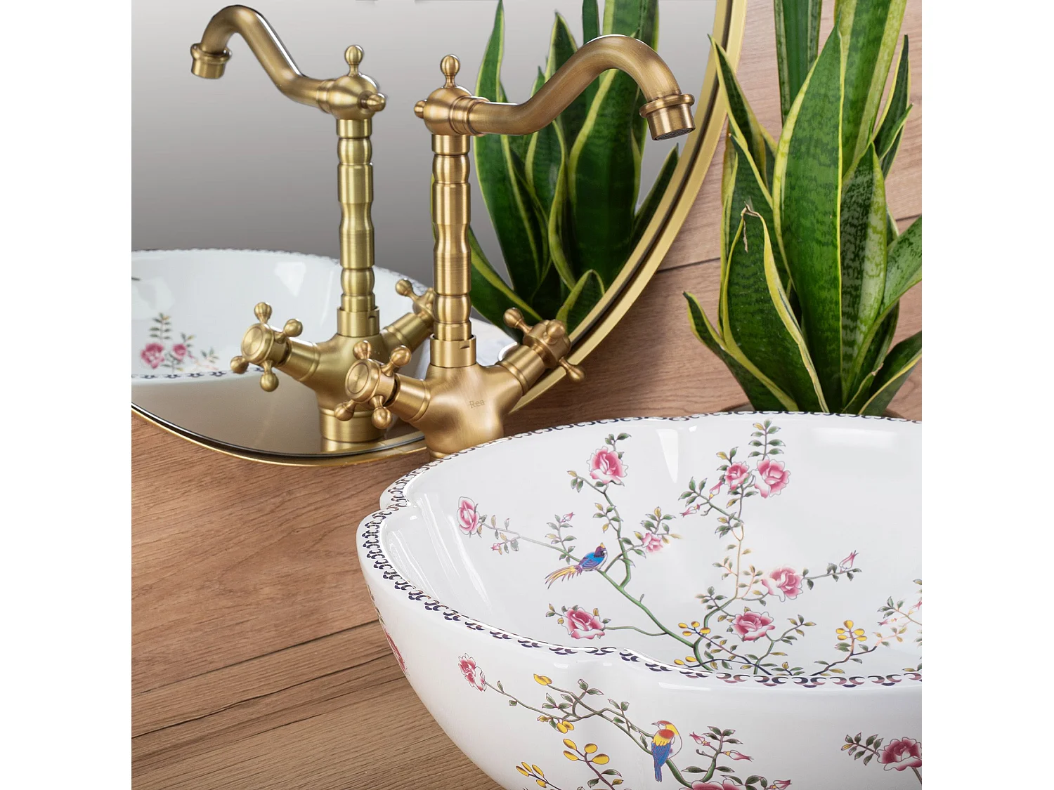 Aufsatzwaschbecken Rea Felicia White