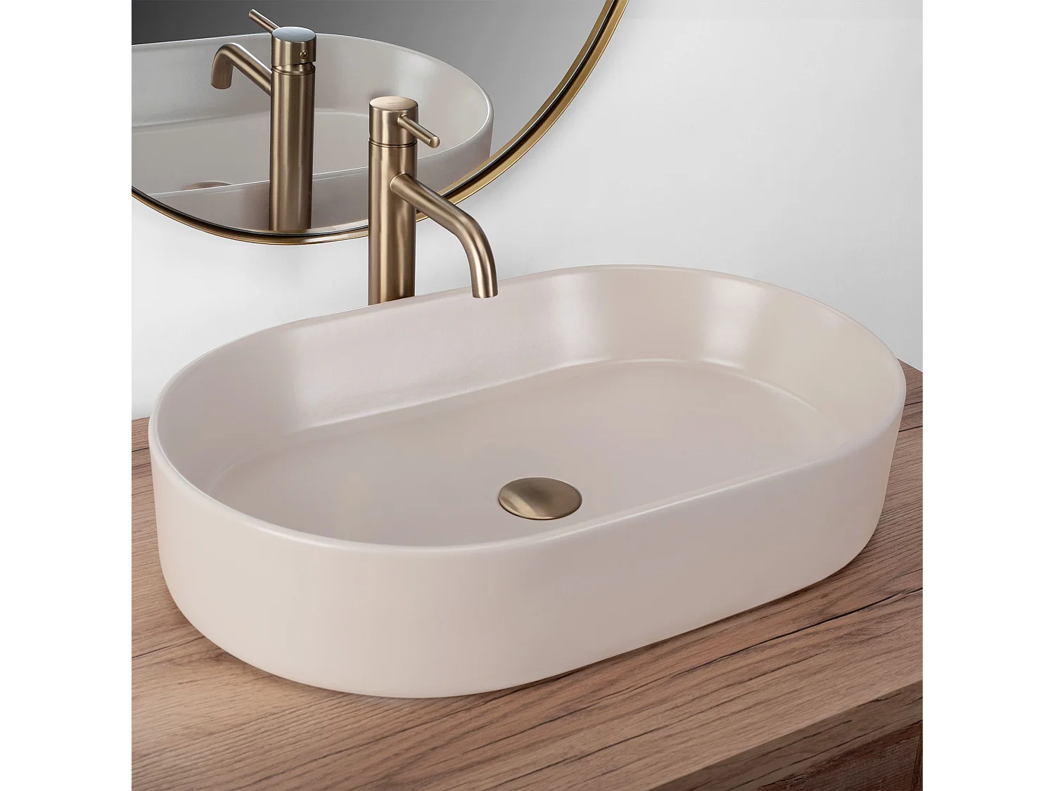 Opzetwastafel Rea Nadia 60 Beige