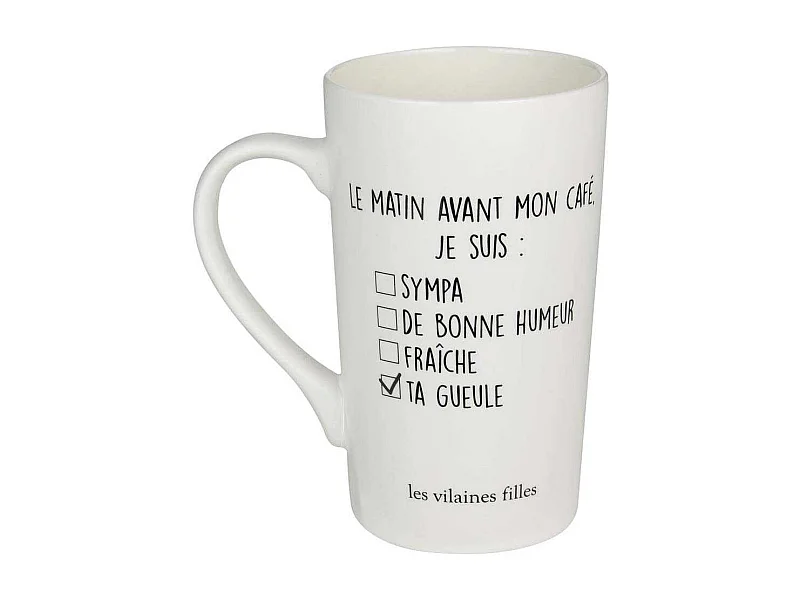 Mug humoristique en porcelaine XXL