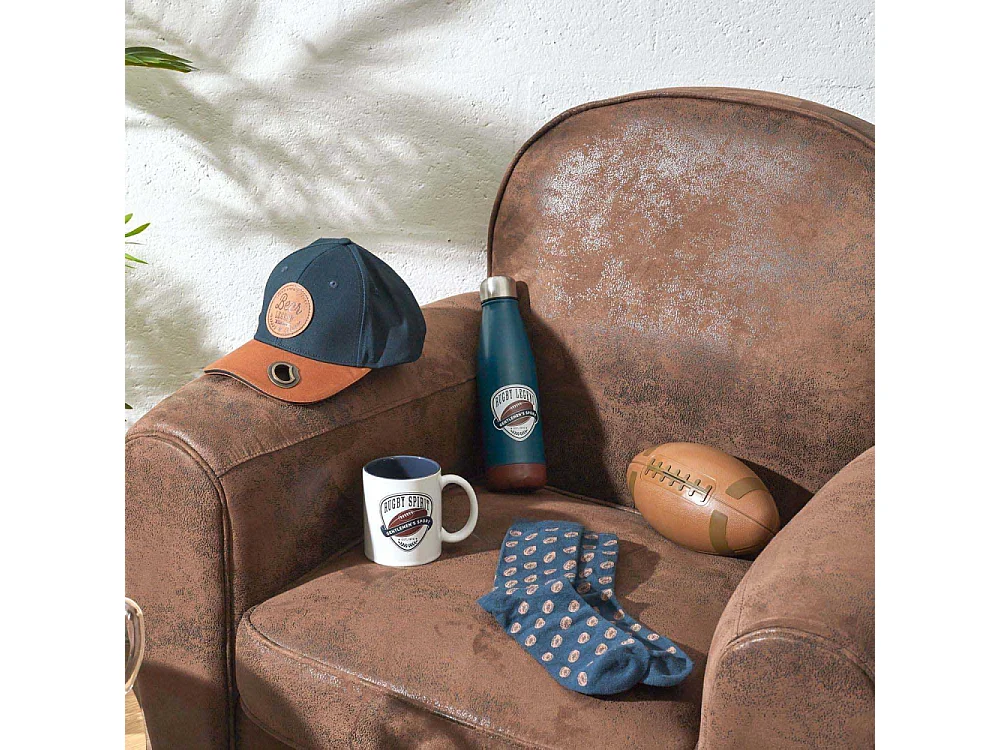 Bouteille isotherme en inox Rugby