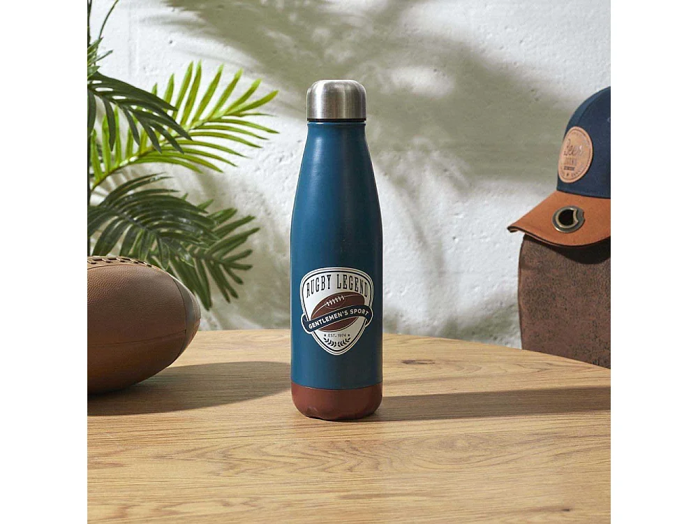 Bouteille isotherme en inox Rugby