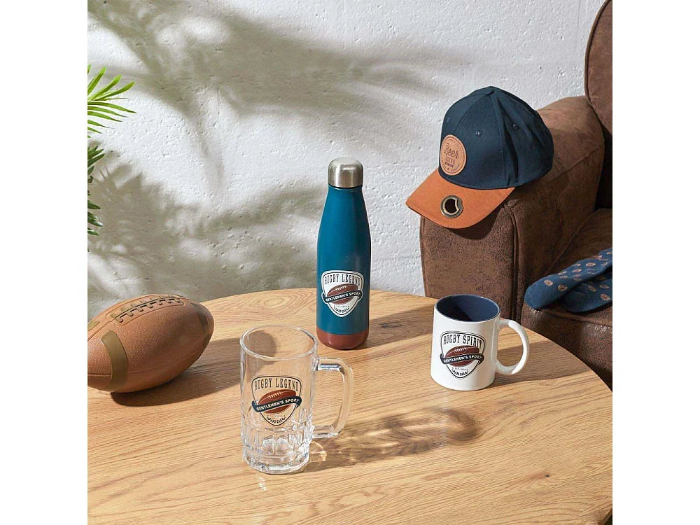 Bouteille isotherme en inox Rugby