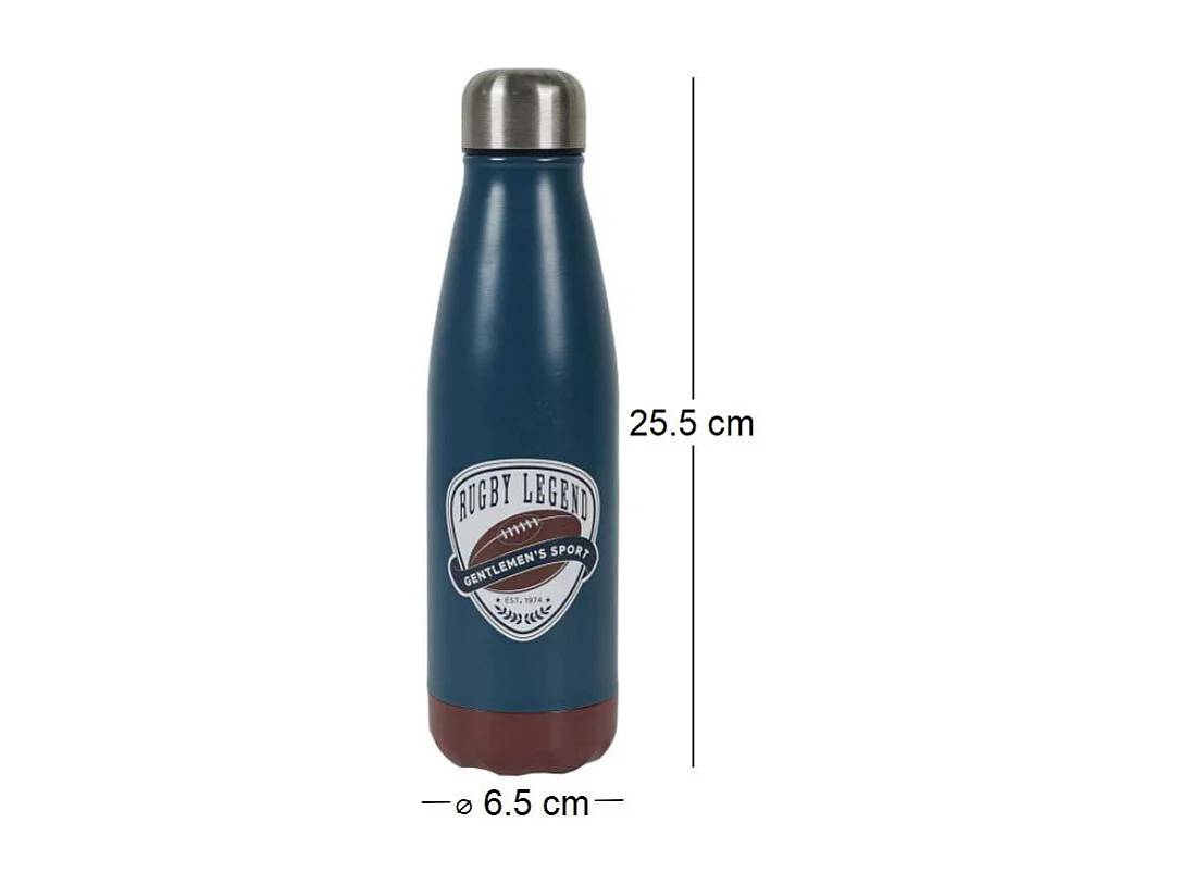 Bouteille isotherme en inox Rugby