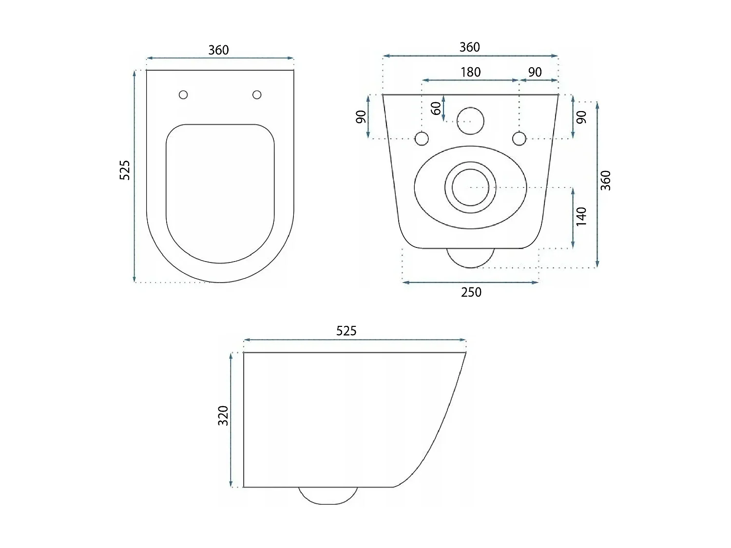 Hangende Toilet Rea Eddy Turbo Tornado White