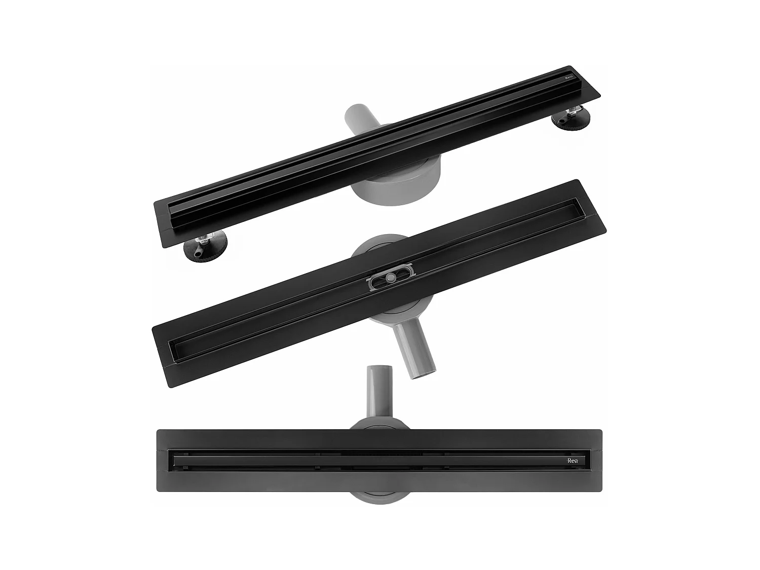 Lineaire Afvoer Rea Neox Slim Pro 700 Black