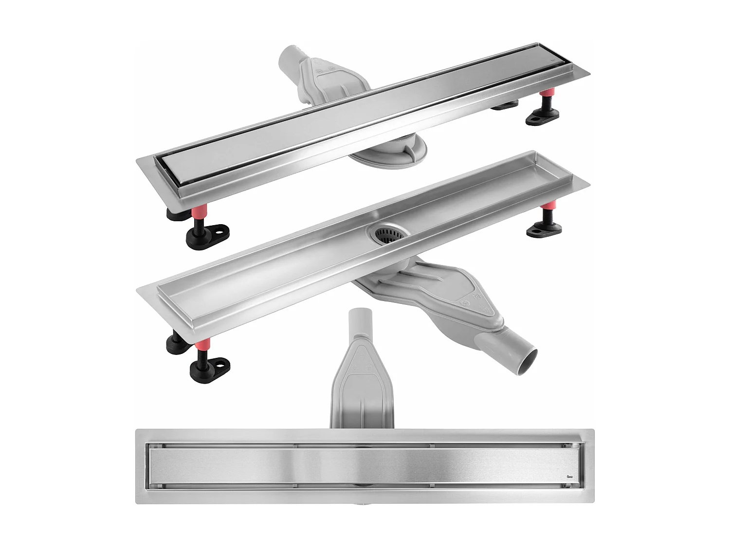 Duschrinne Rea Neox Superflow 900 Brush Steel