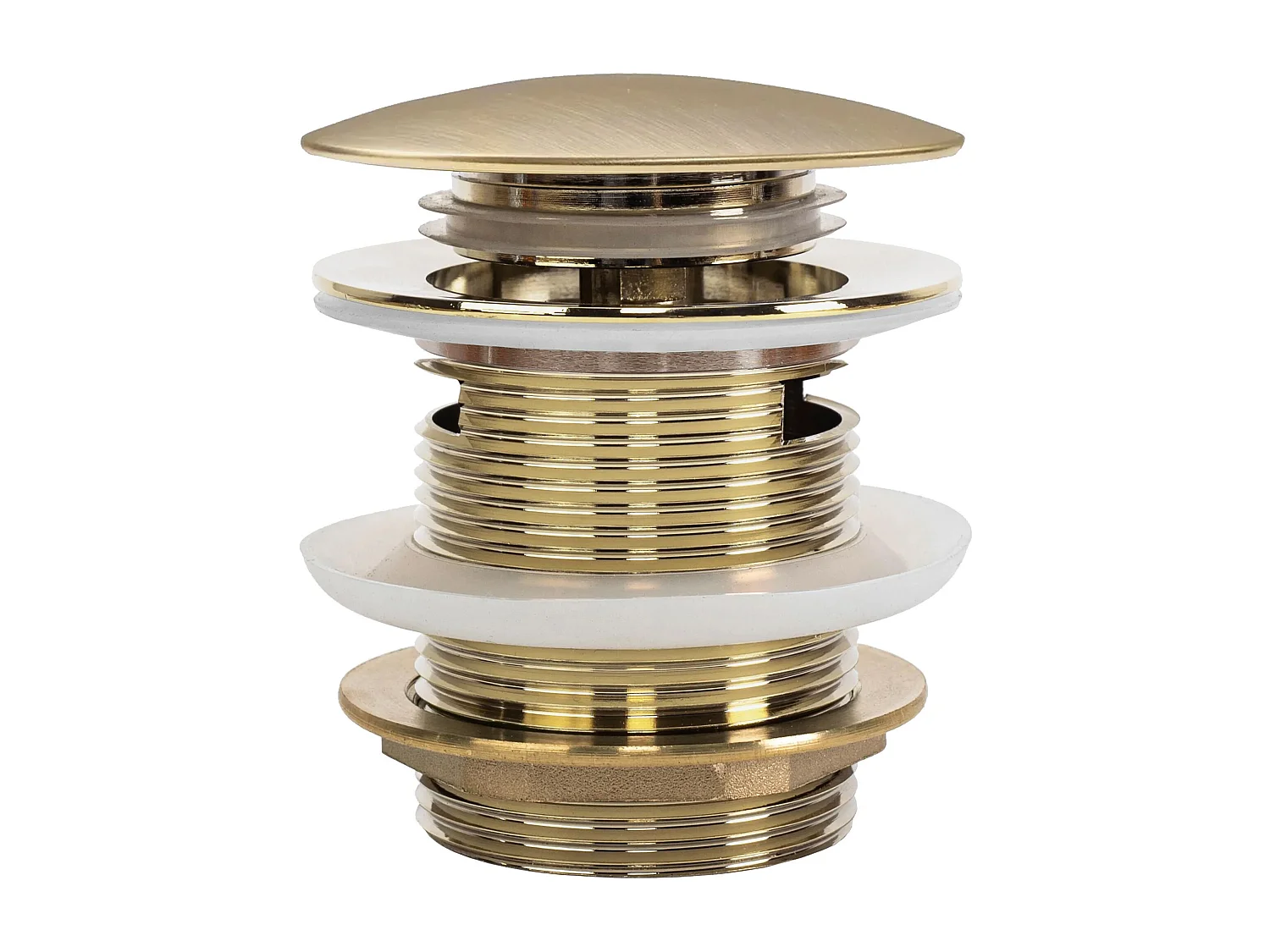 Bonde De Baignoire Clic-Clac Rea 6Cm Brush Gold