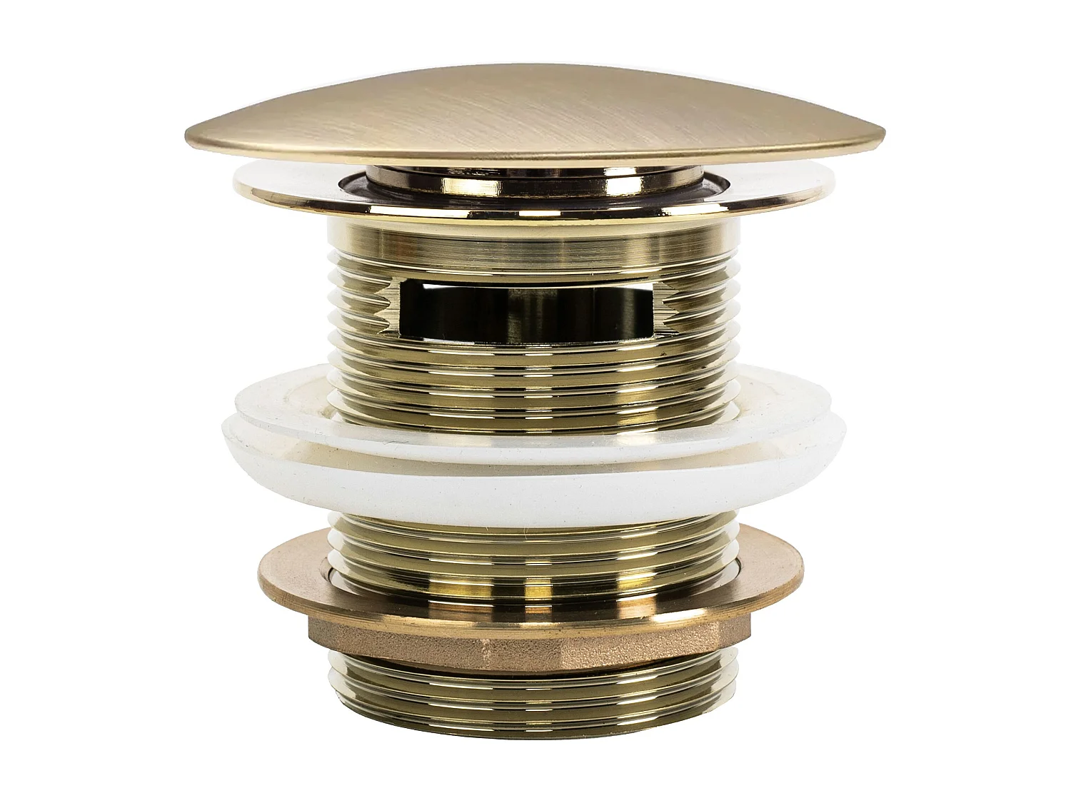 Bonde De Baignoire Clic-Clac Rea 6Cm Brush Gold