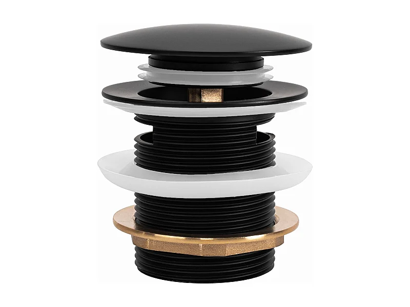 Wanne Stöpsel Klik-Klak Rea Black