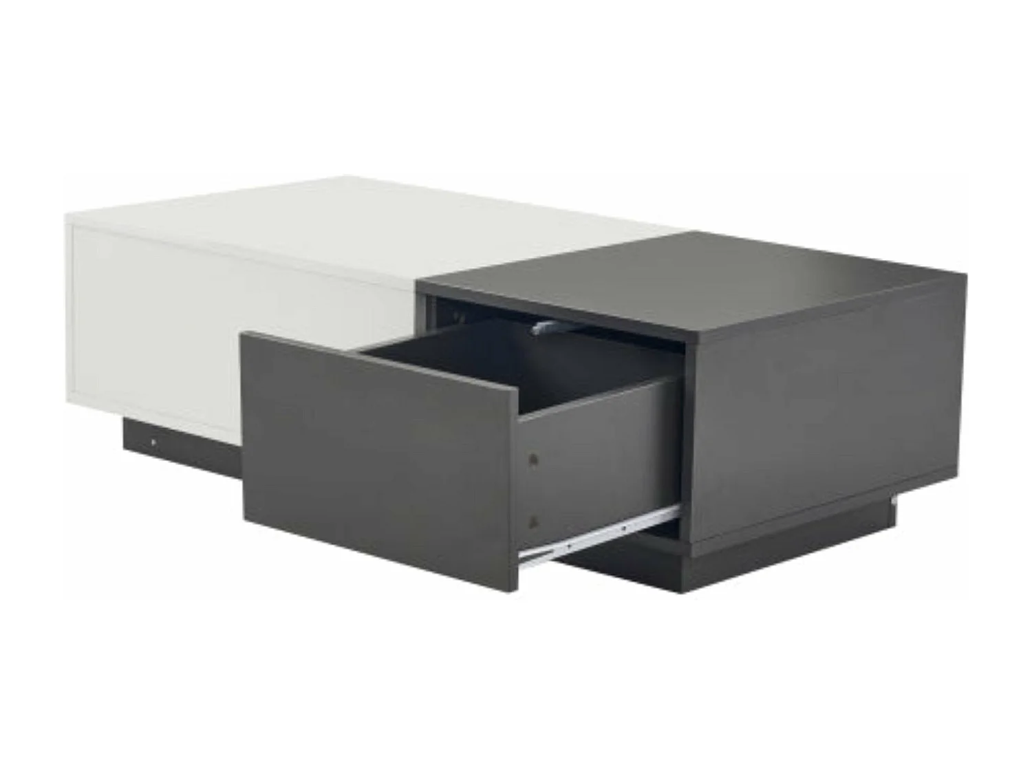 Table basse rectangulaire moderne gris,d74cm×h22cm