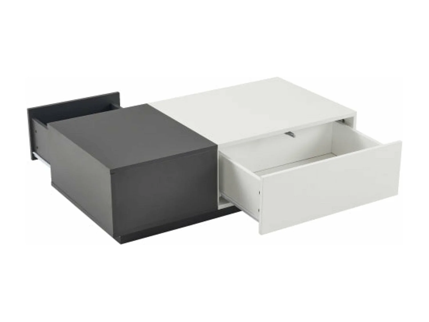 Table basse rectangulaire moderne gris,d74cm×h22cm