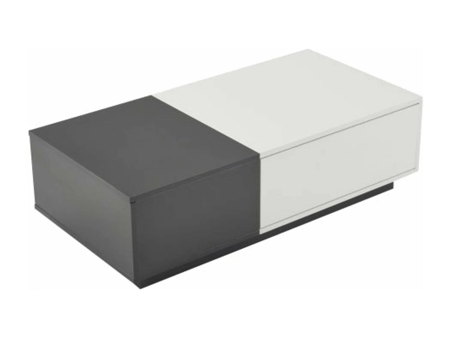 Table basse rectangulaire moderne gris,d74cm×h22cm