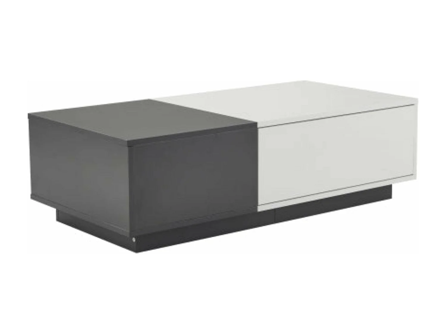 Table basse rectangulaire moderne gris,d74cm×h22cm
