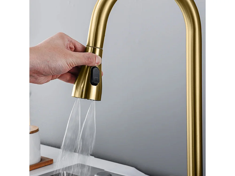 Robinet De Cuisine Rea Js-K112Bg Conor Brush Gold