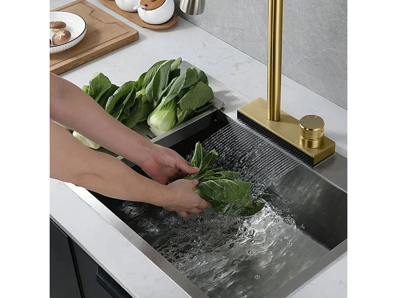 Robinet De Cuisine Rea Js-K112Bg Conor Brush Gold