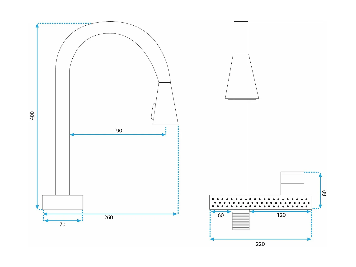 Robinet De Cuisine Rea Js-K112Bg Conor Brush Gold
