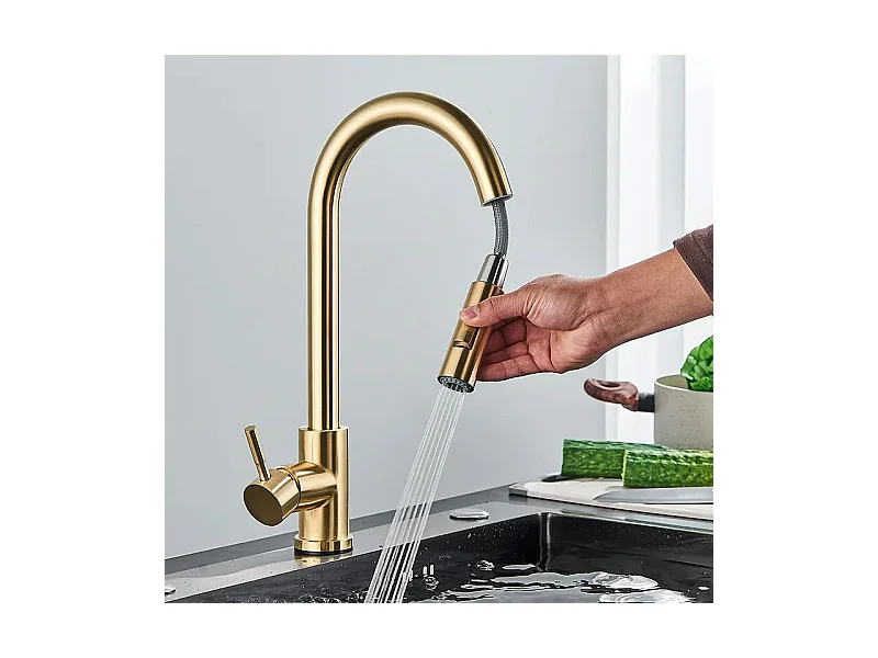 Robinet De Cuisine Rea Fresh Gold