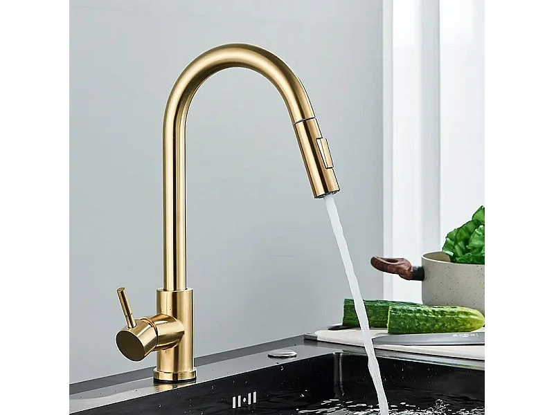 Robinet De Cuisine Rea Fresh Gold