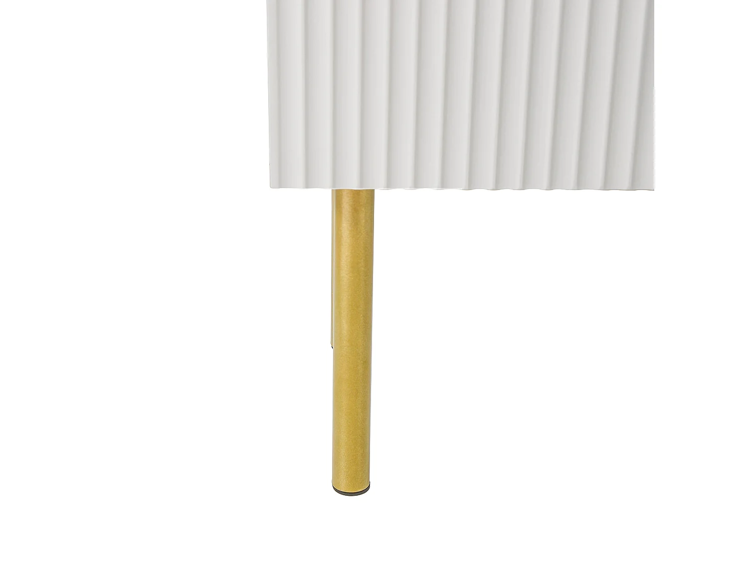 Aparador 3 portas com prateleiras reguláveis ​​​​- MDF e aglomerado - Branco