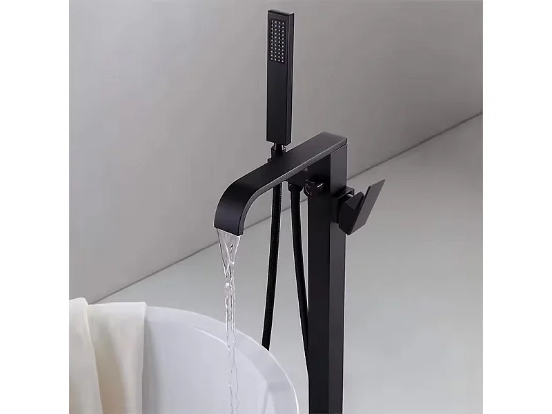 Vloeren Badmengkraan Rea Carat Black