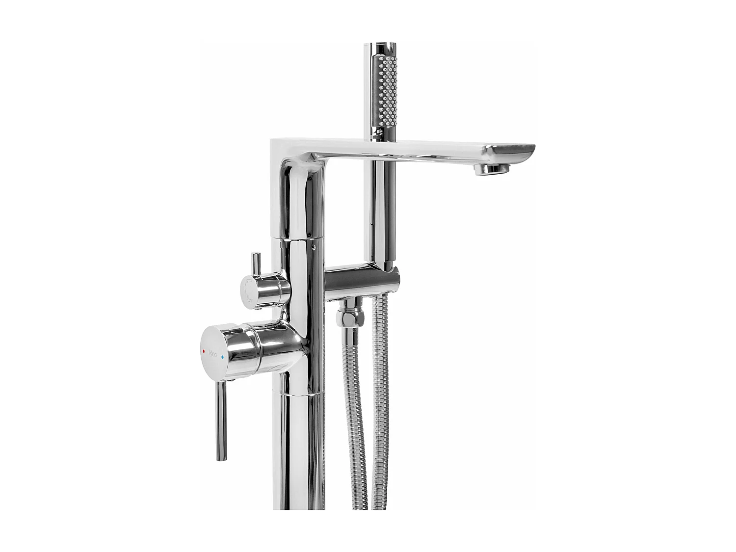 Vloeren Badmengkraan Rea Flores Chrome