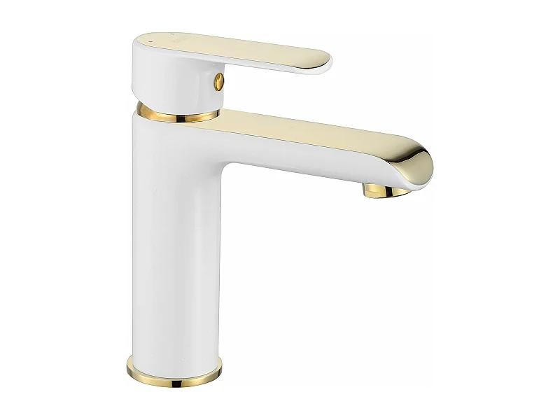 Grifo De Baño Rea My1805-2Wg Bloom Low White/Gold