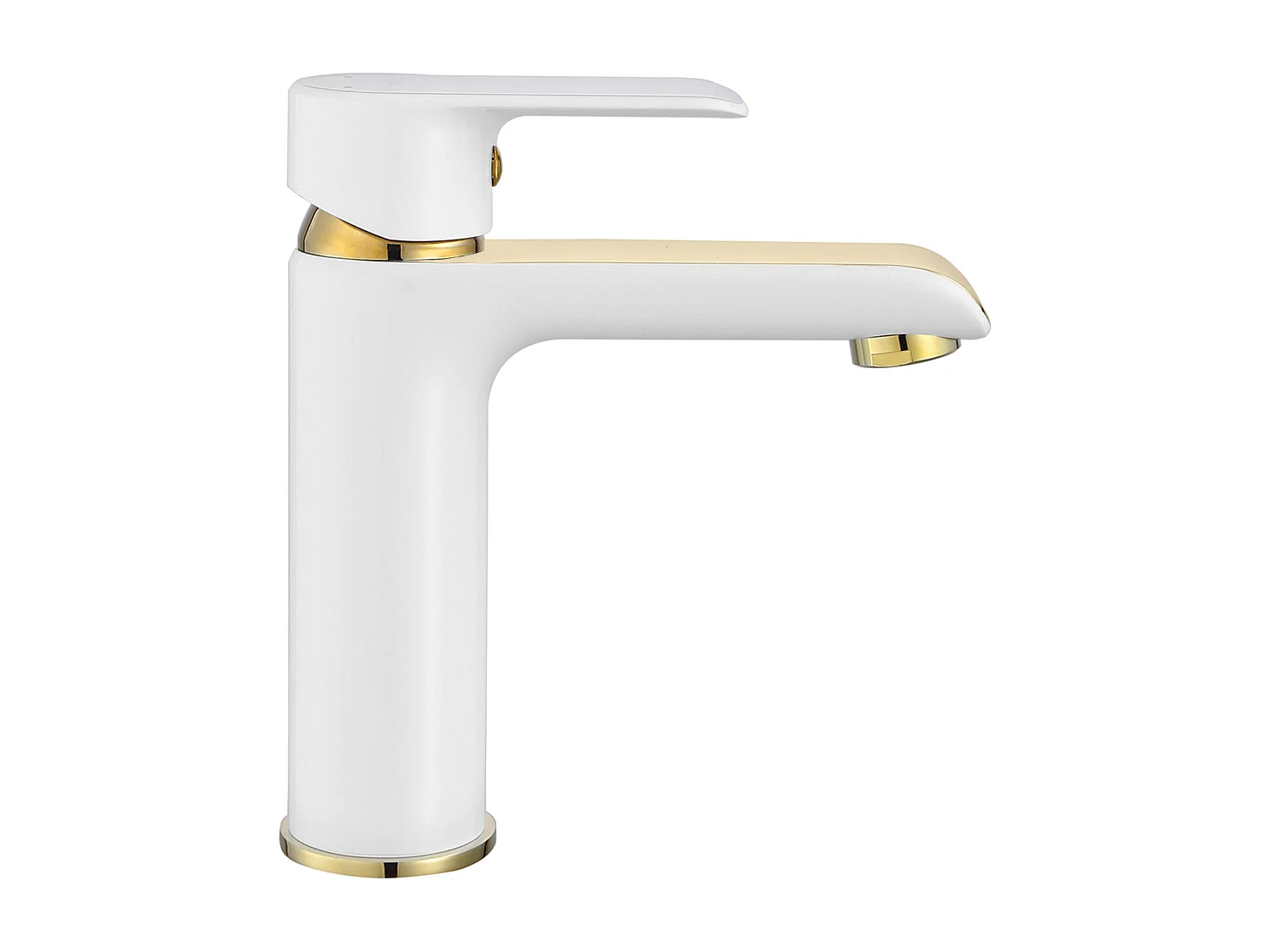 Robinet De Lavabo Rea My1805-2Wg Bloom Low White/Gold