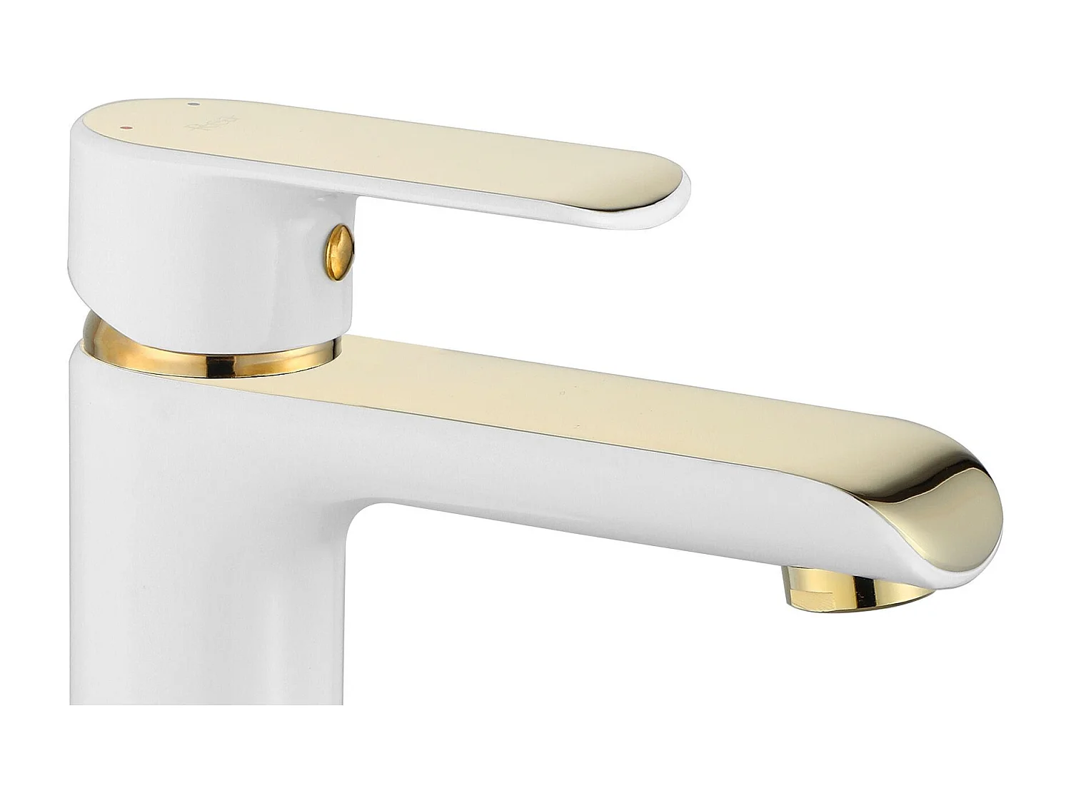 Robinet De Lavabo Rea My1805-2Wg Bloom Low White/Gold