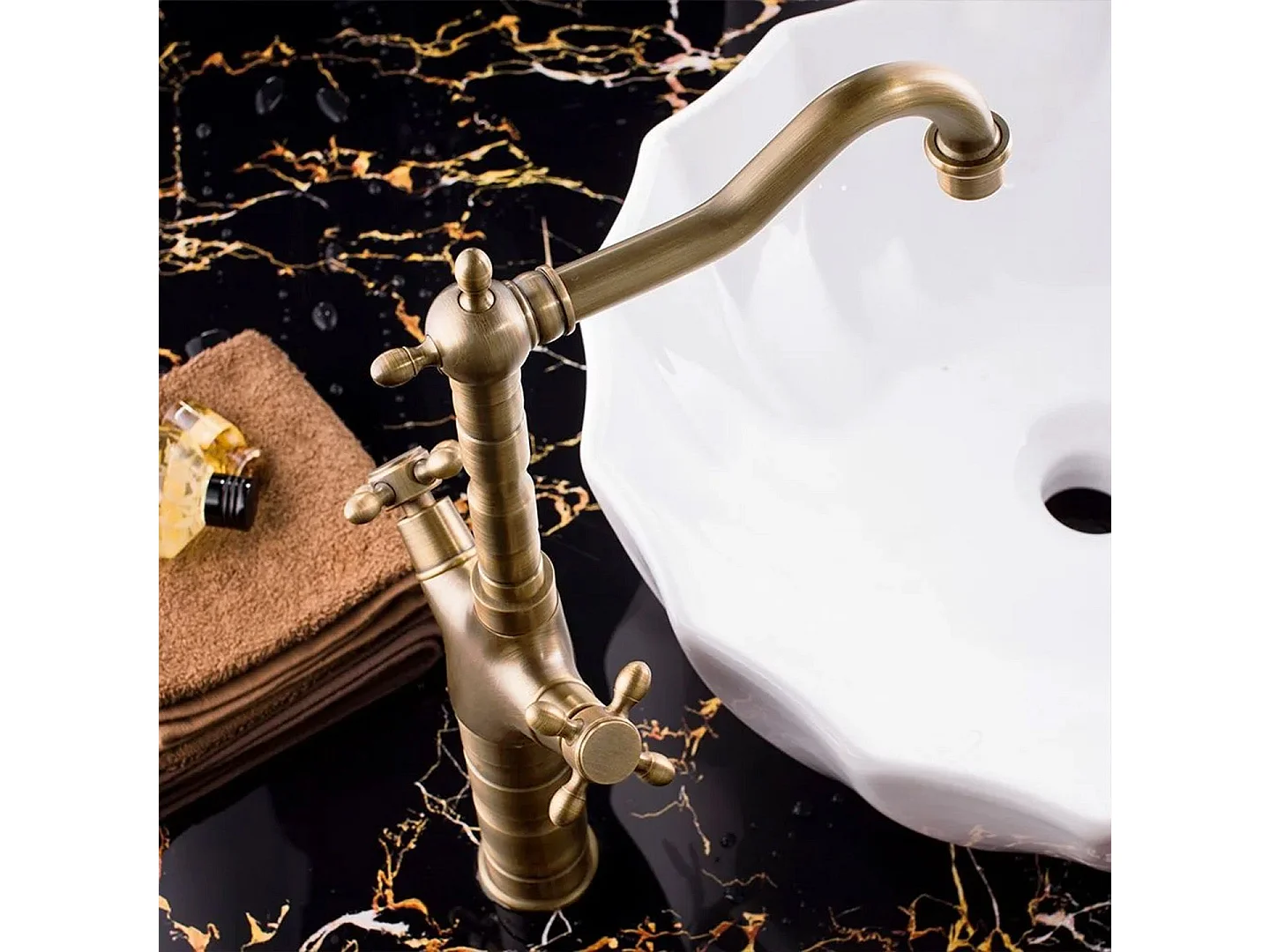 Rubinetto Da Cucina Rea Rustico High Gold