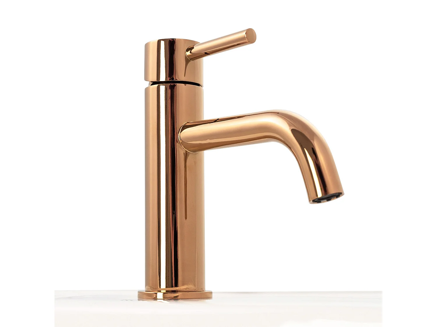 Wastafelkraan Rea Lungo Low Rose Gold