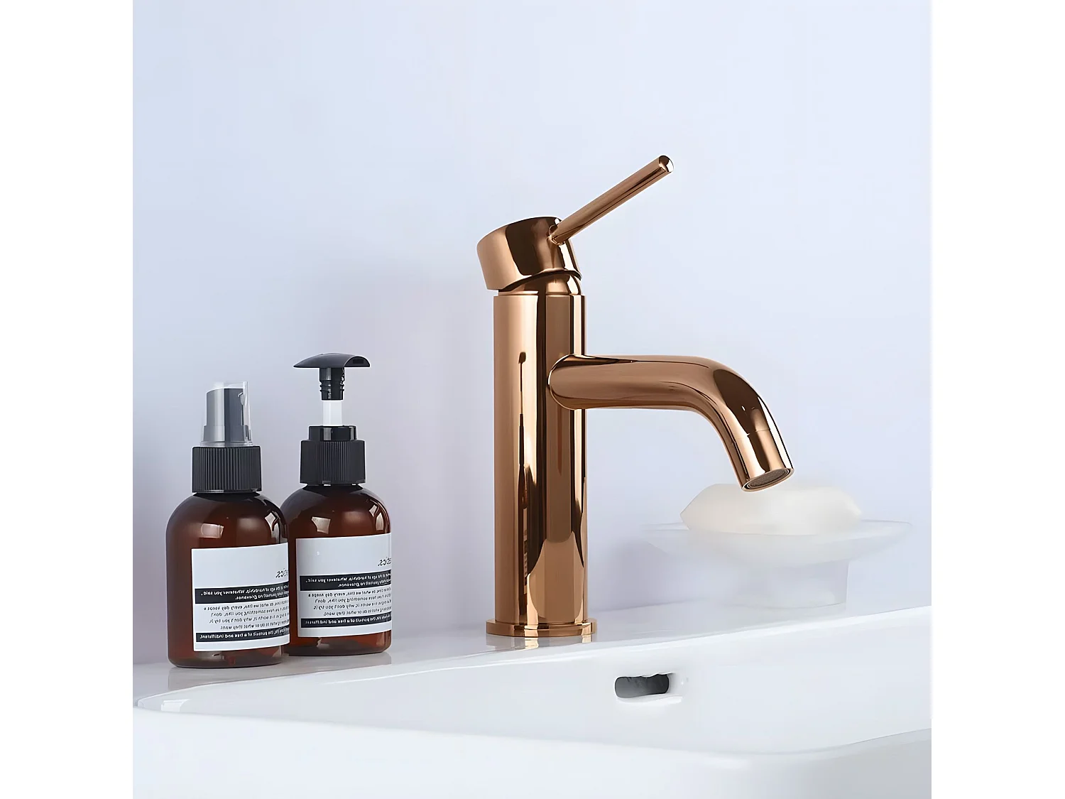 Waschbeckenarmatur Rea Lungo Low Rose Gold