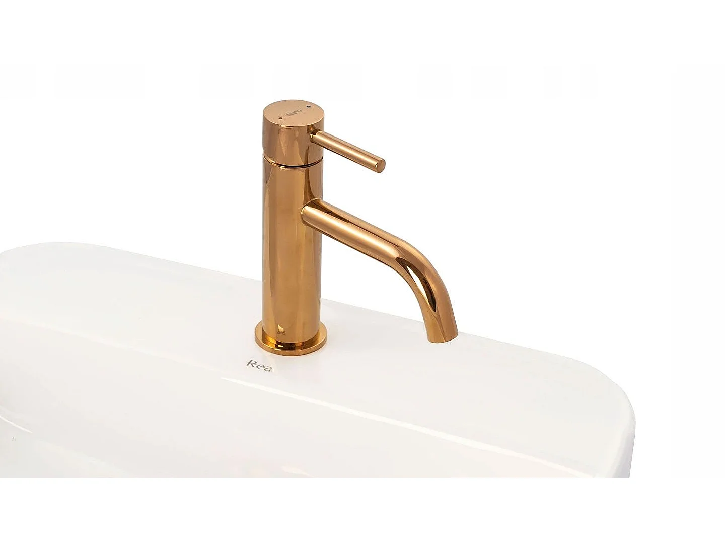 Waschbeckenarmatur Rea Lungo Low Rose Gold