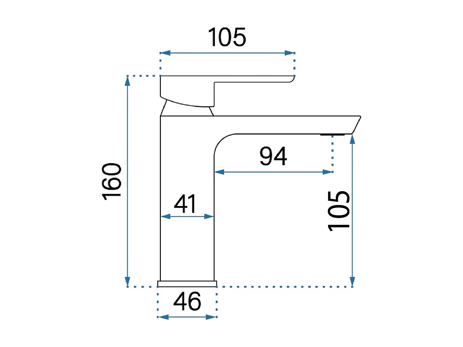 Robinet De Lavabo Rea My2021-2G Argus Low Gold