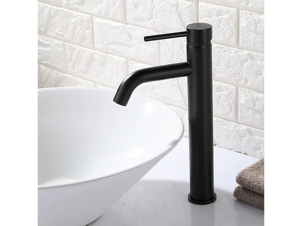 Waschbeckenarmatur Rea Lungo High Black