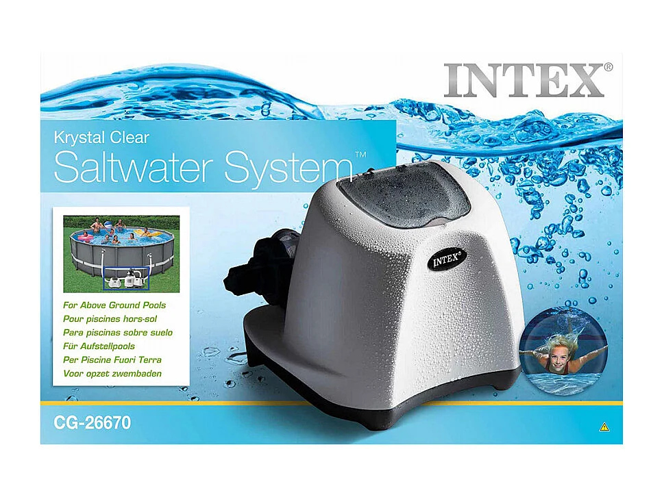 Intex 26670 Ex 28670 Chlorinator Salzwassersystem für Aufstellpools 12g/Hr