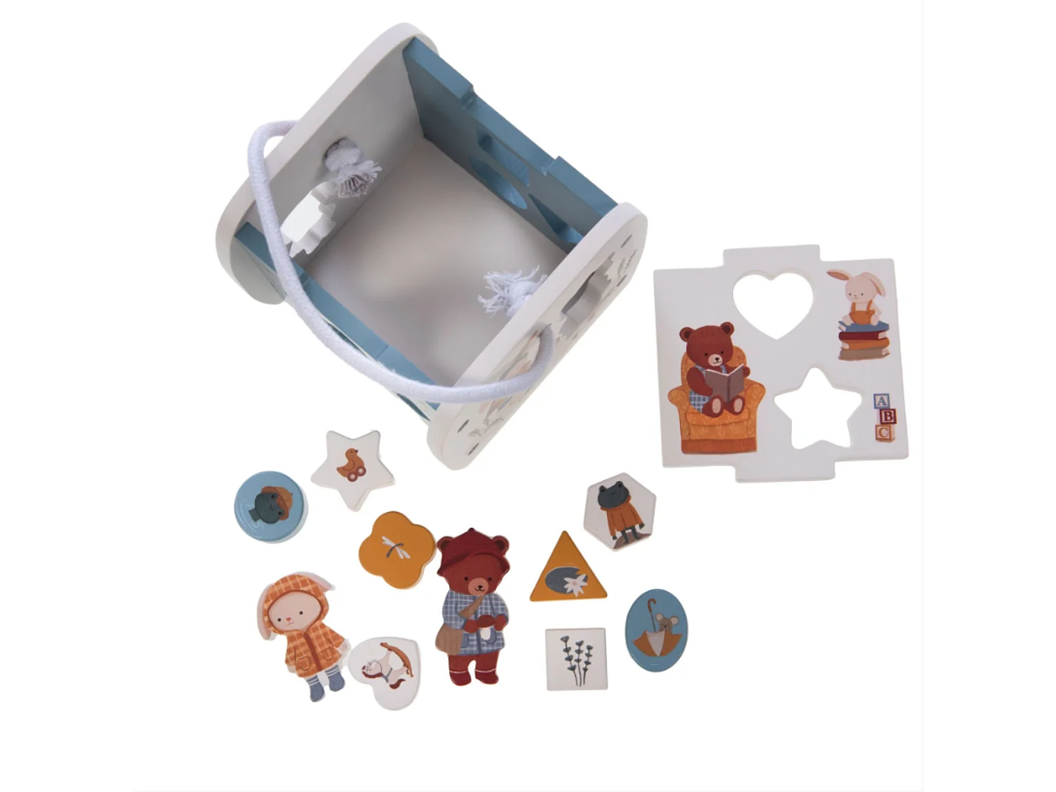 Caixa de formas azul Gaston 14x14x15 cm