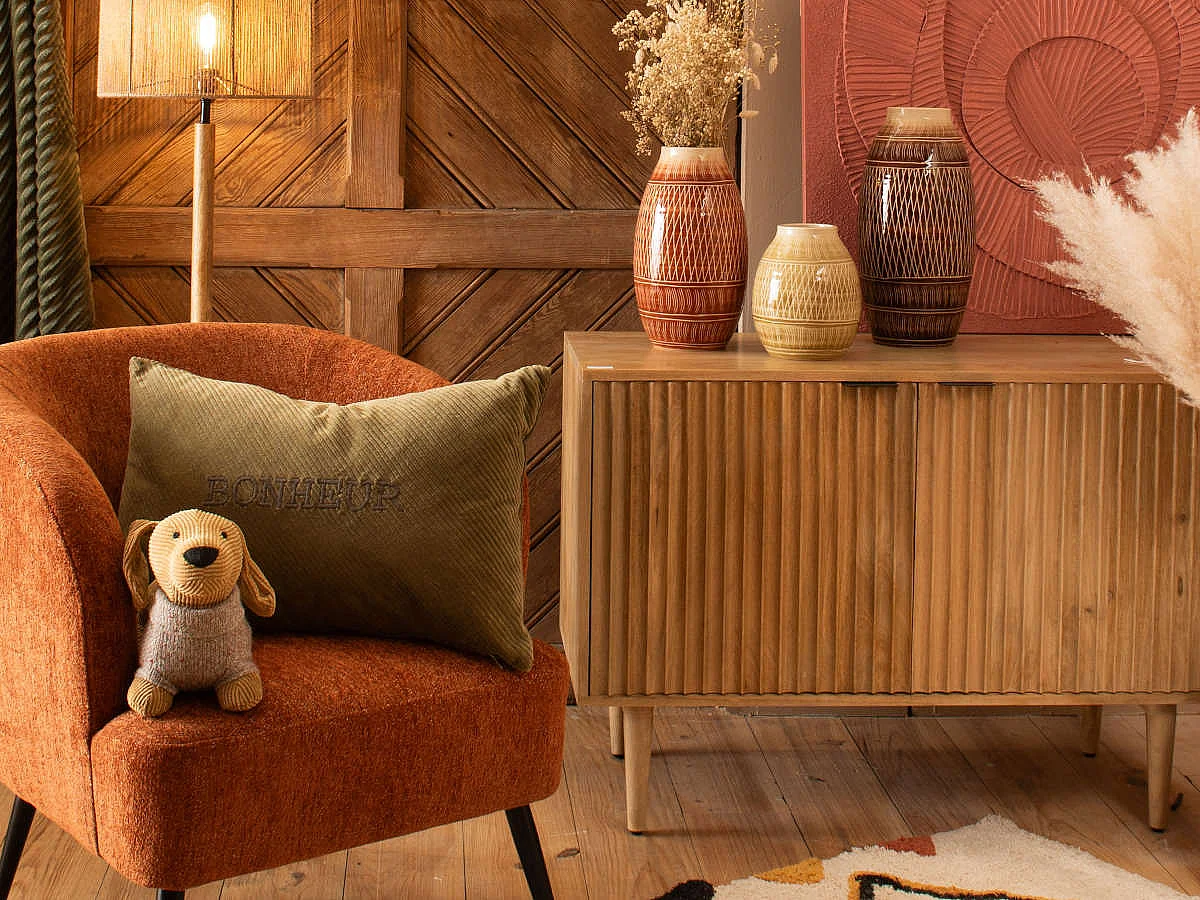 Fauteuil Tallinn terracotta