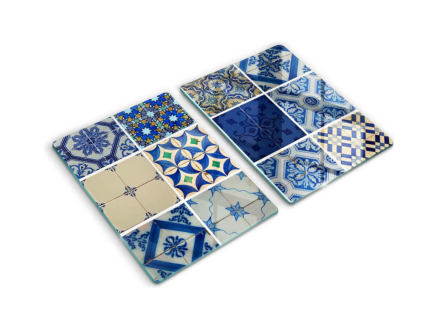 Planche de cuisine rectangulaire en verre, 2 pièces 40x52 cm Carreaux décoratifs