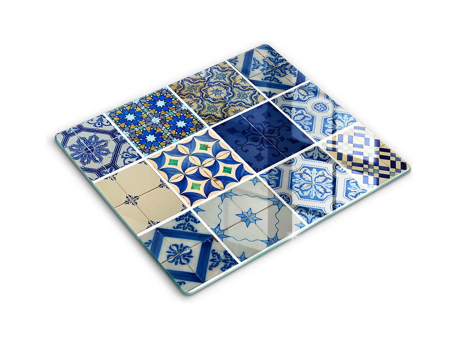 Planche de cuisine rectangulaire en verre, 60x52 cm Carreaux décoratifs