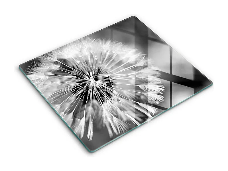 Planche de cuisine rectangulaire en verre, 60x52 cm Pissenlit délicat